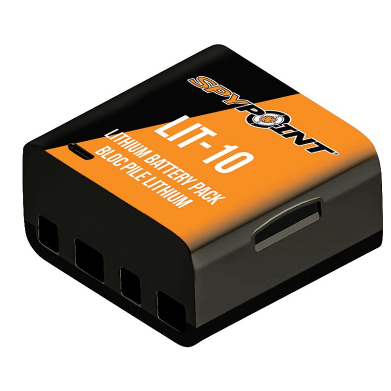 Spypoint 05558 LIT-10 Rechargeable Lithium Battery Pack Black 3.7 Volts 10,000 mAh Fits LINK-MICRO/LINK-MICRO-LTE/LINK-MICRO-S-LTE/CELL-LINK
