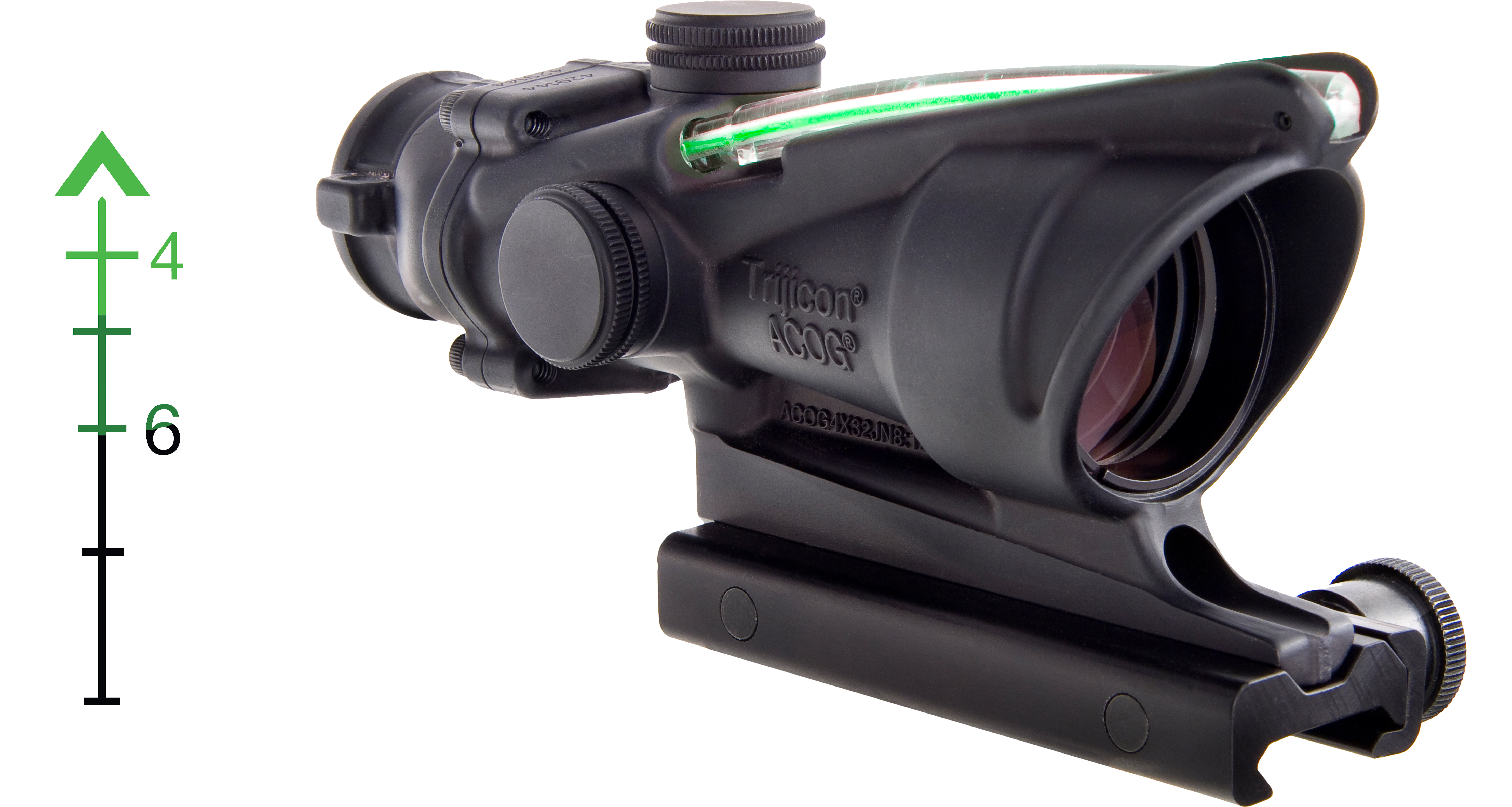 TRIJICON ACOG 4X32 .223 GRN CHEVRON