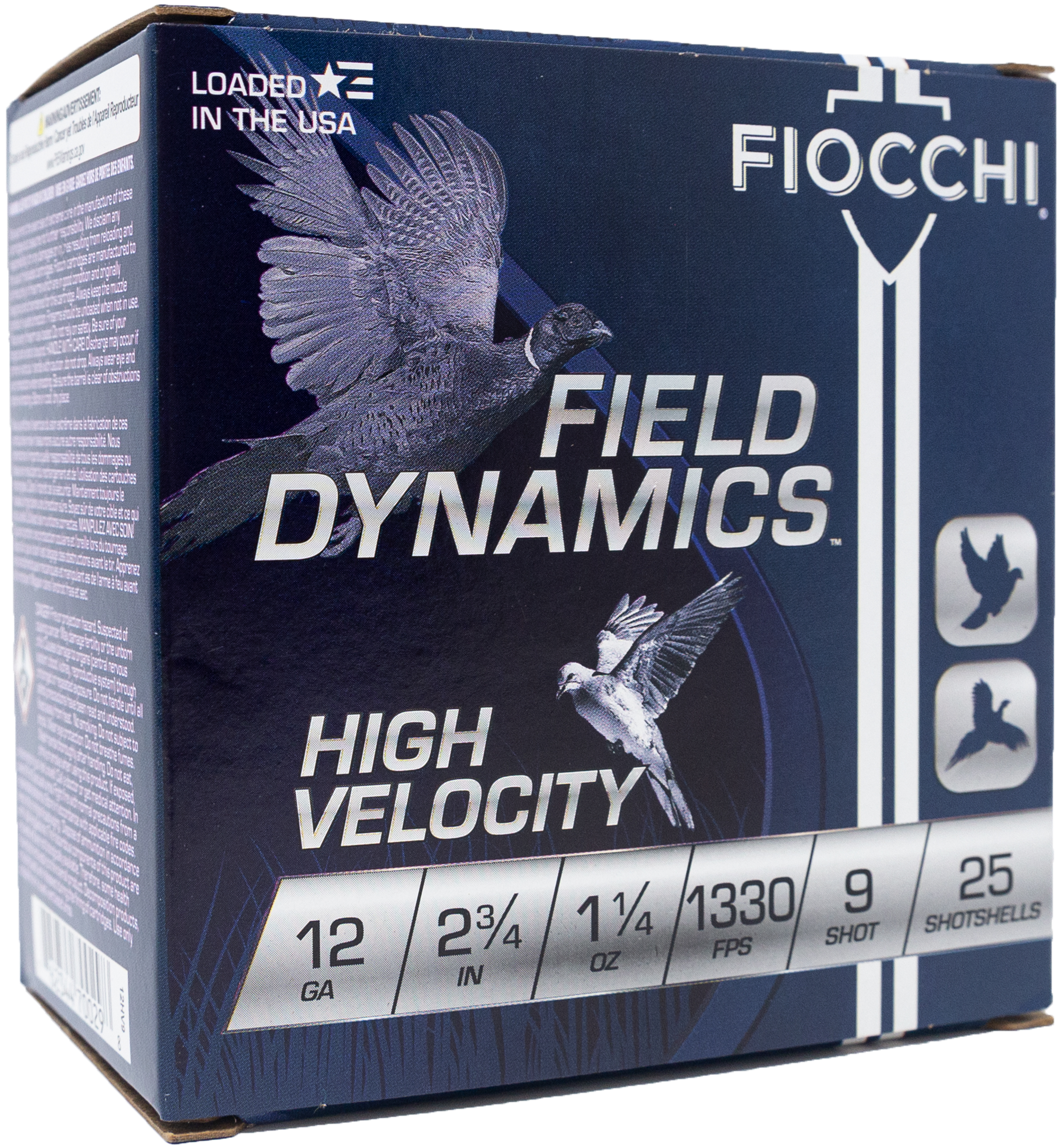 FIOCCHI HV LD 12GA 2.75" #9 25/250