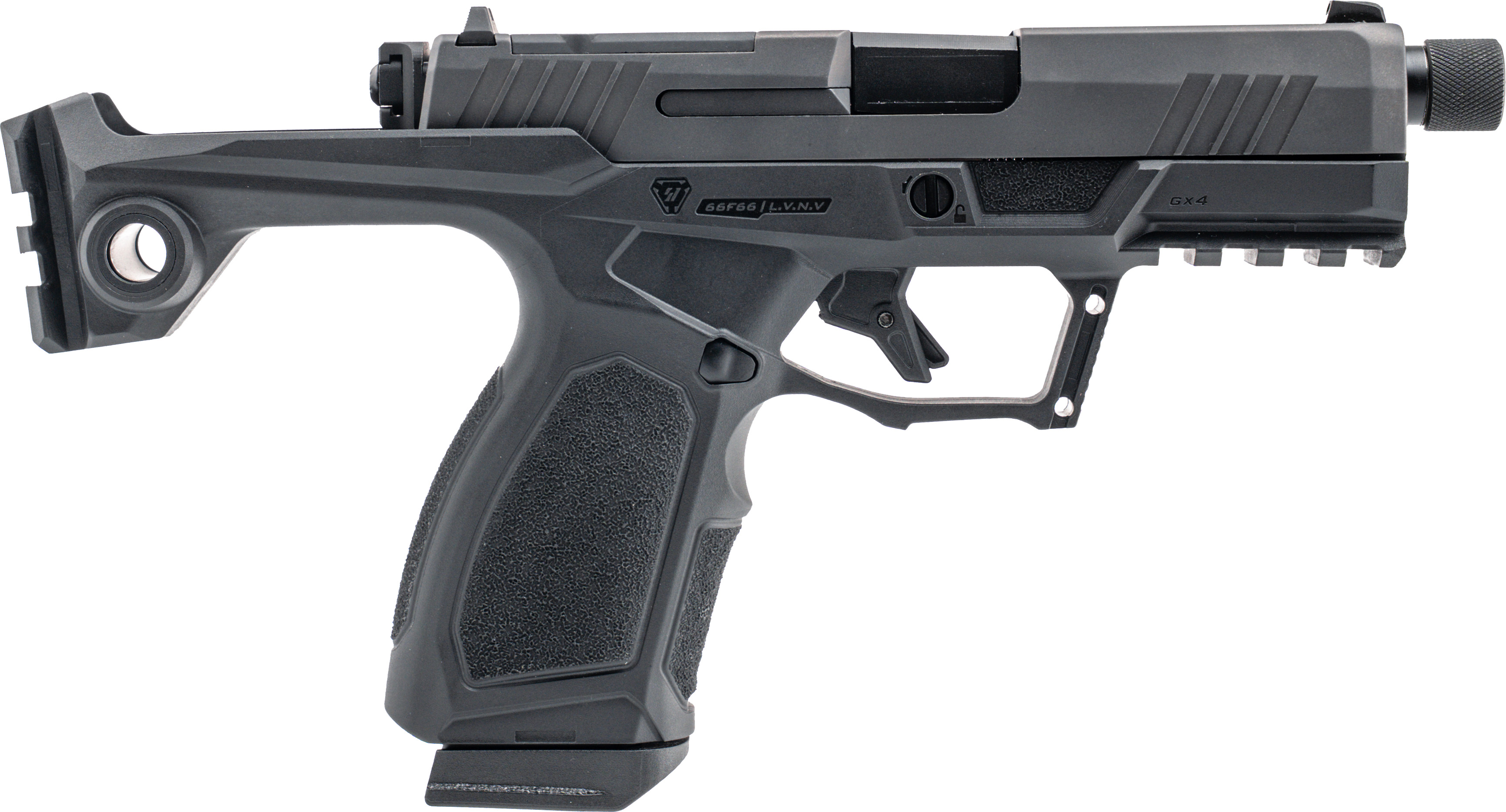 Taurus GX4 Strike Bravo Handgun 9mm Luger 10rd Magazines(2) 3.7" Threaded Barrel TORO SI Frame