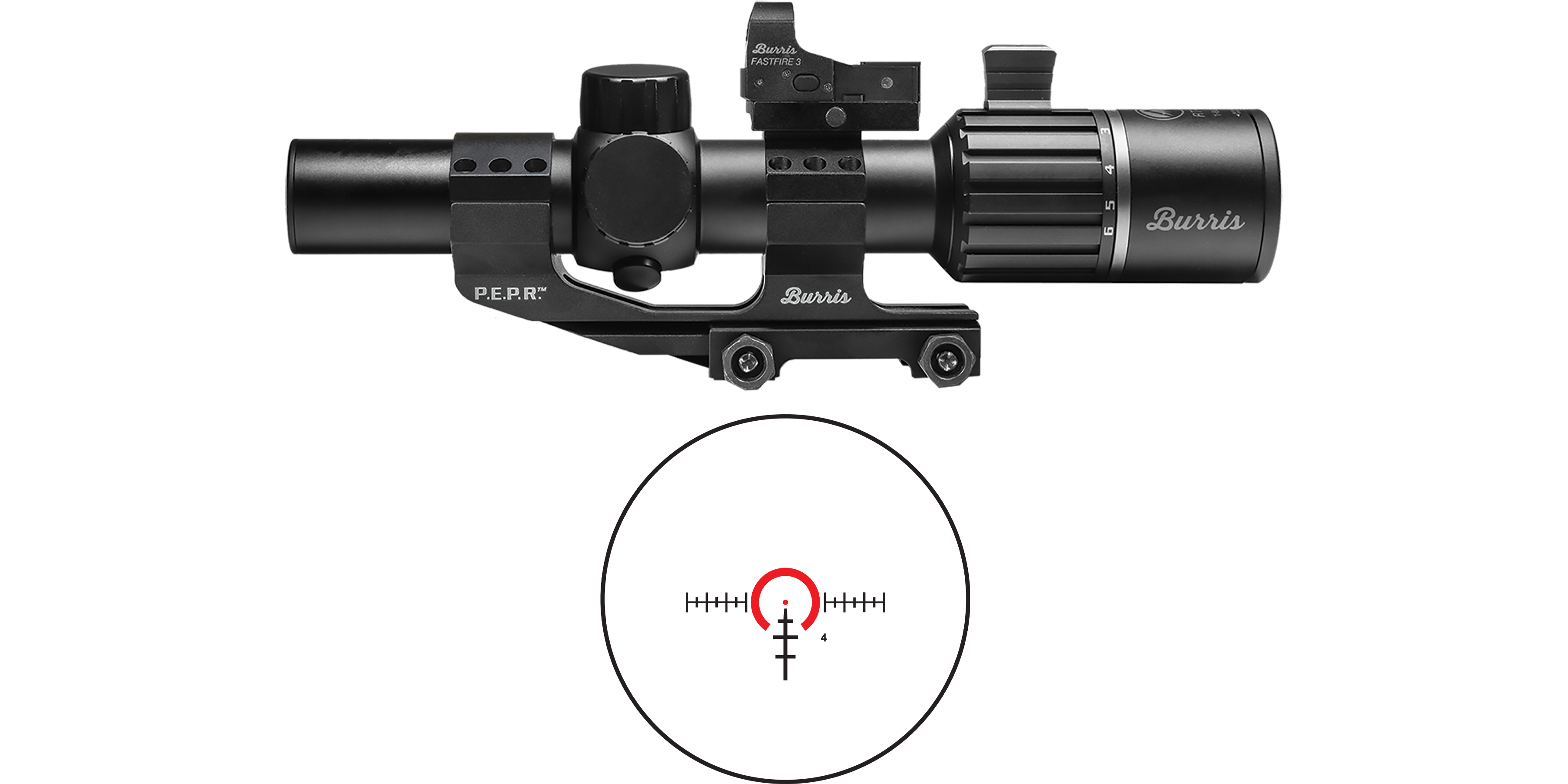 Burris BUR RT6 1-6X24 30M IL FF3 SPF - Purple Mountain Armor view 5