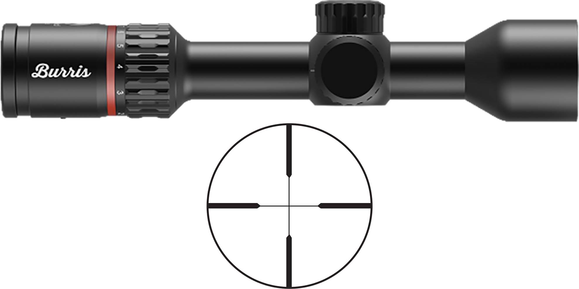 Burris Fullfield Rifle Scope 2-8x35mm 1" SFP Plex Non-Illuminated Black