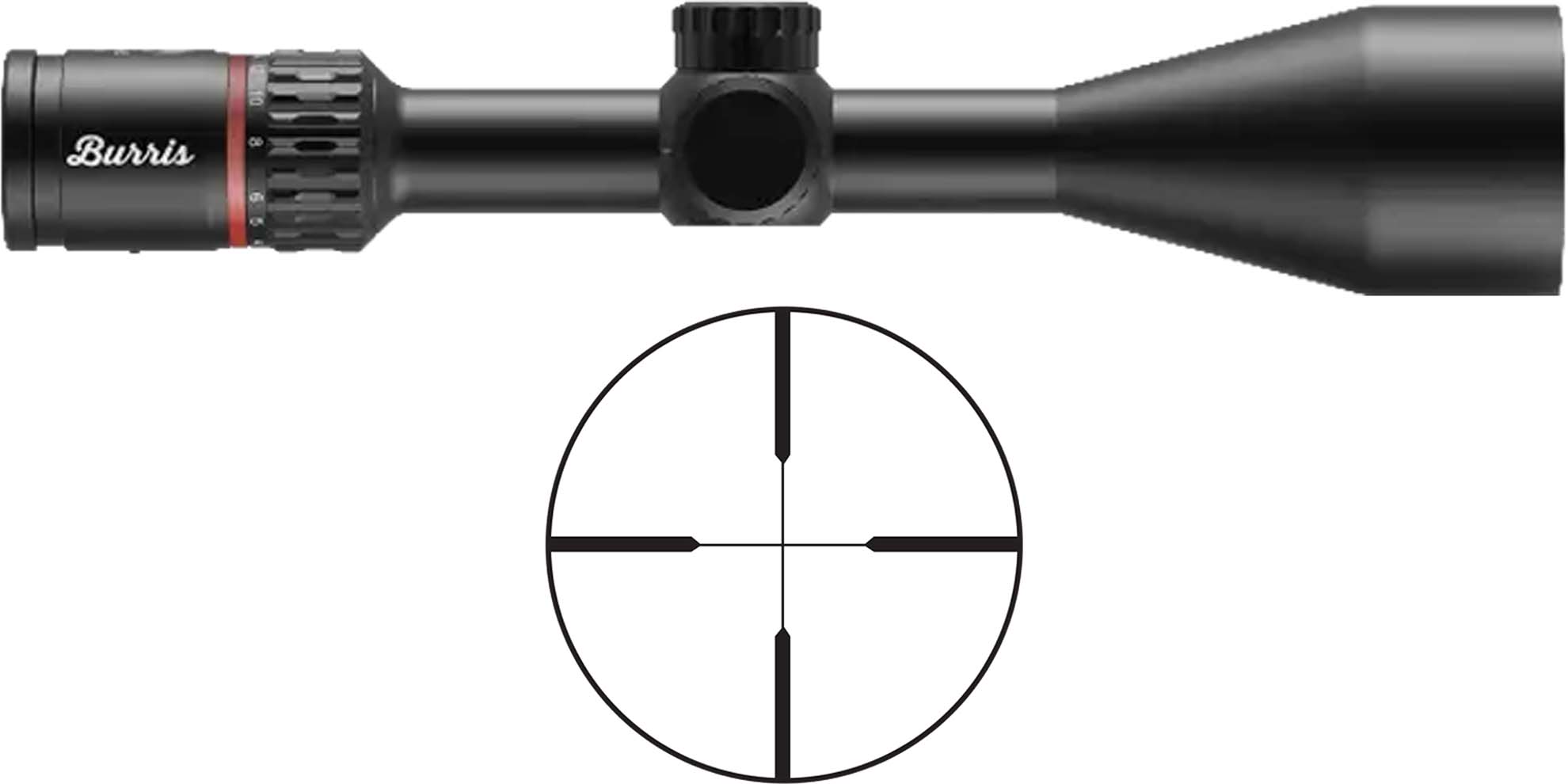 Burris Fullfield Rifle Scope 4-16x50mm 1" SFP Plex Black