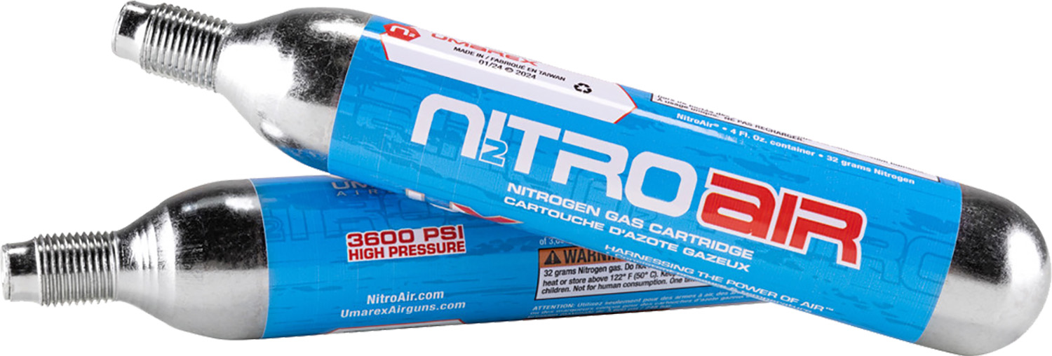 Umarex USA 2211382 Nitroair Prefilled Nitrogen Cartridges Umarex Komplete Rifles 2Pack