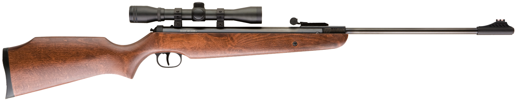 Umarex 2244001 Air Hawk Combo Spring Piston 177 Pellet 1rd Blued Rec/Barrel Dark Hardwood Stock Includes 4x32mm Scope