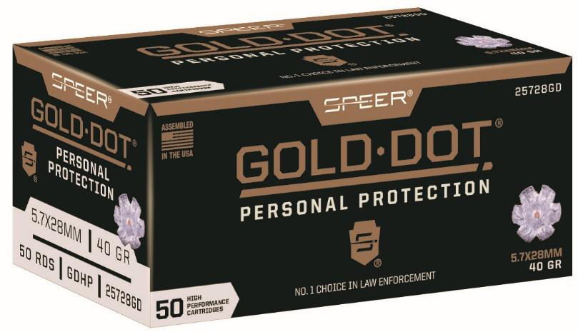 Speer SPR 5.7X28MM 40GR GOLD HP 50RD 5.7X28mm - Purple Mount view 3