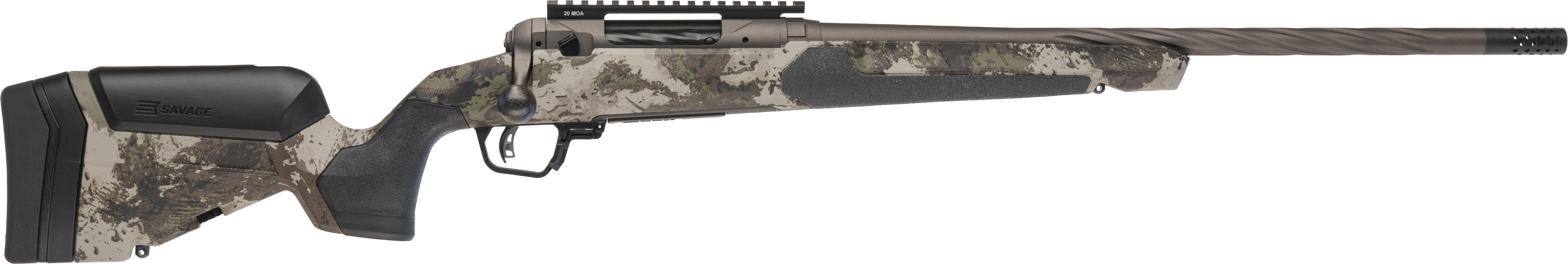 Savage Arms 110 Core Hunter Pro Woodland 308 Win - Purple Mo view 3