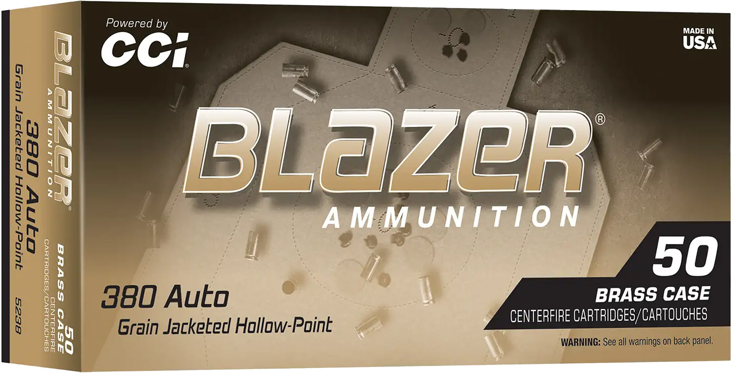CCI Ammunition CCI 380 98GR BLZBRSS JHP 50RD 380 Auto - Purp view 4