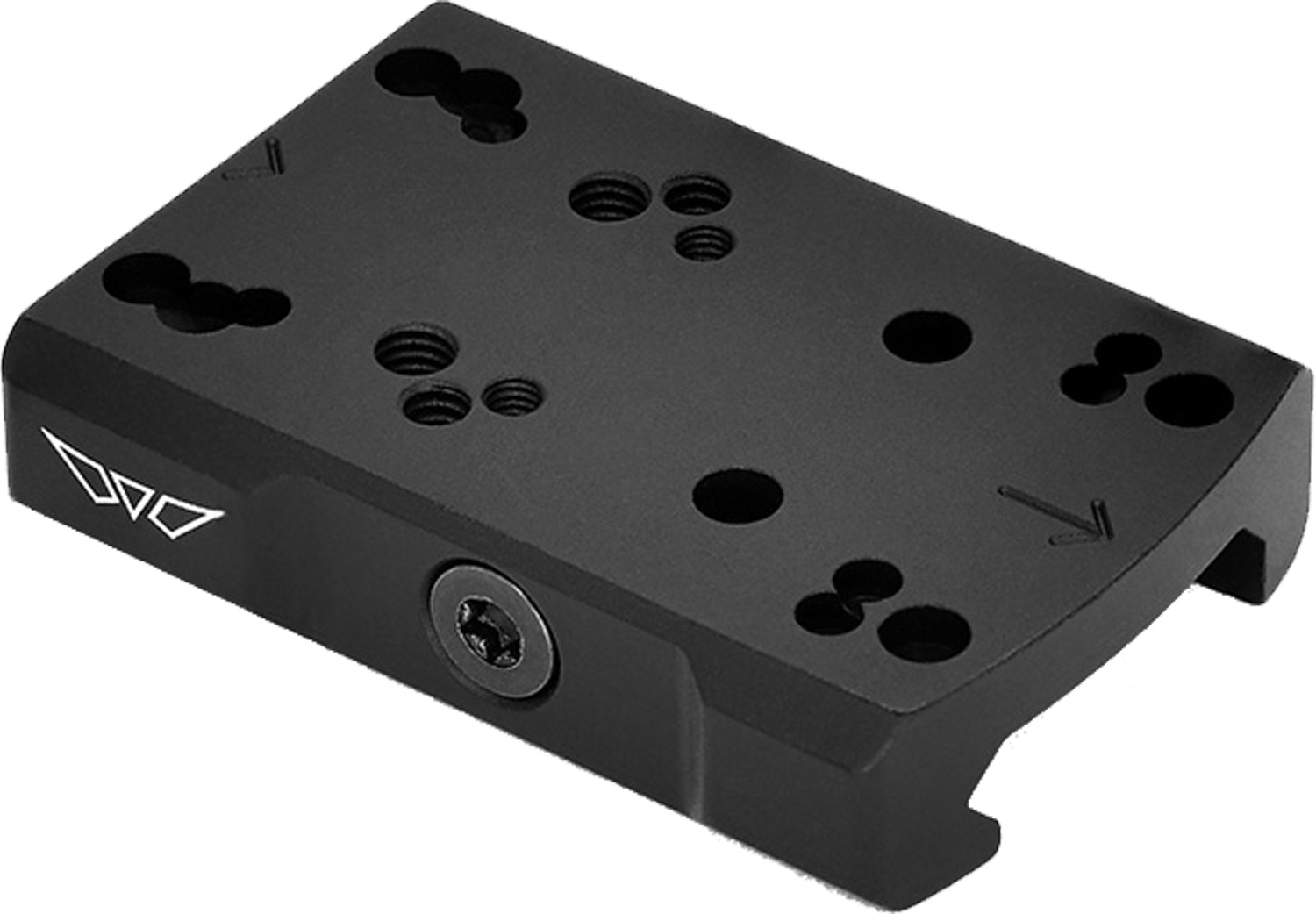 Warne Red Dot Riser Low Pro Reflex Mount - Black
