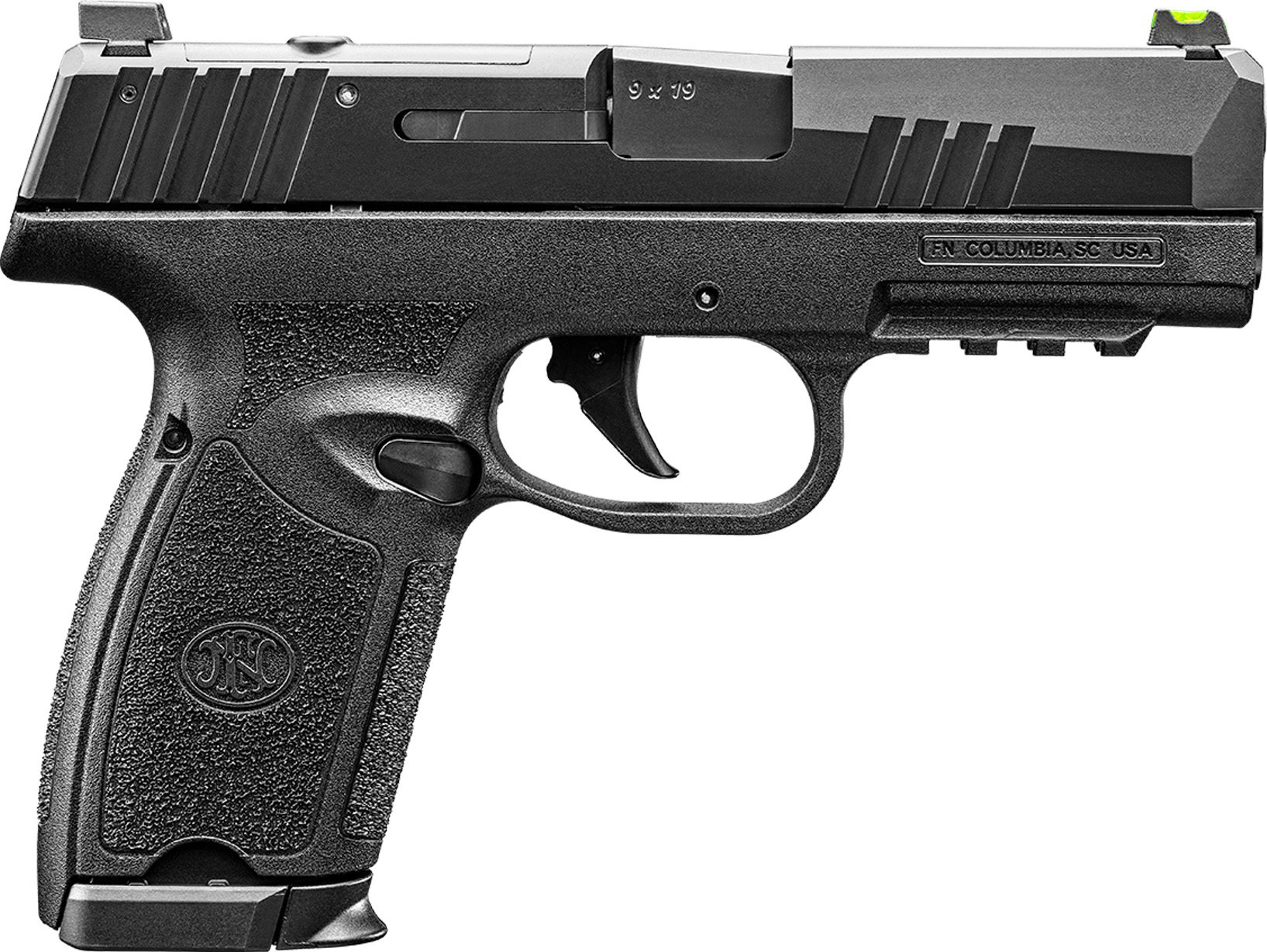 FN  309 MRD 9mm Luger 20+1 3.80" Black Steel Barrel & Optic Ready/Serrated Slide, Black Polymer Frame w/Picatinny Rail, Textured Grip, RMSc/DPP Footprint, Ambidextrous