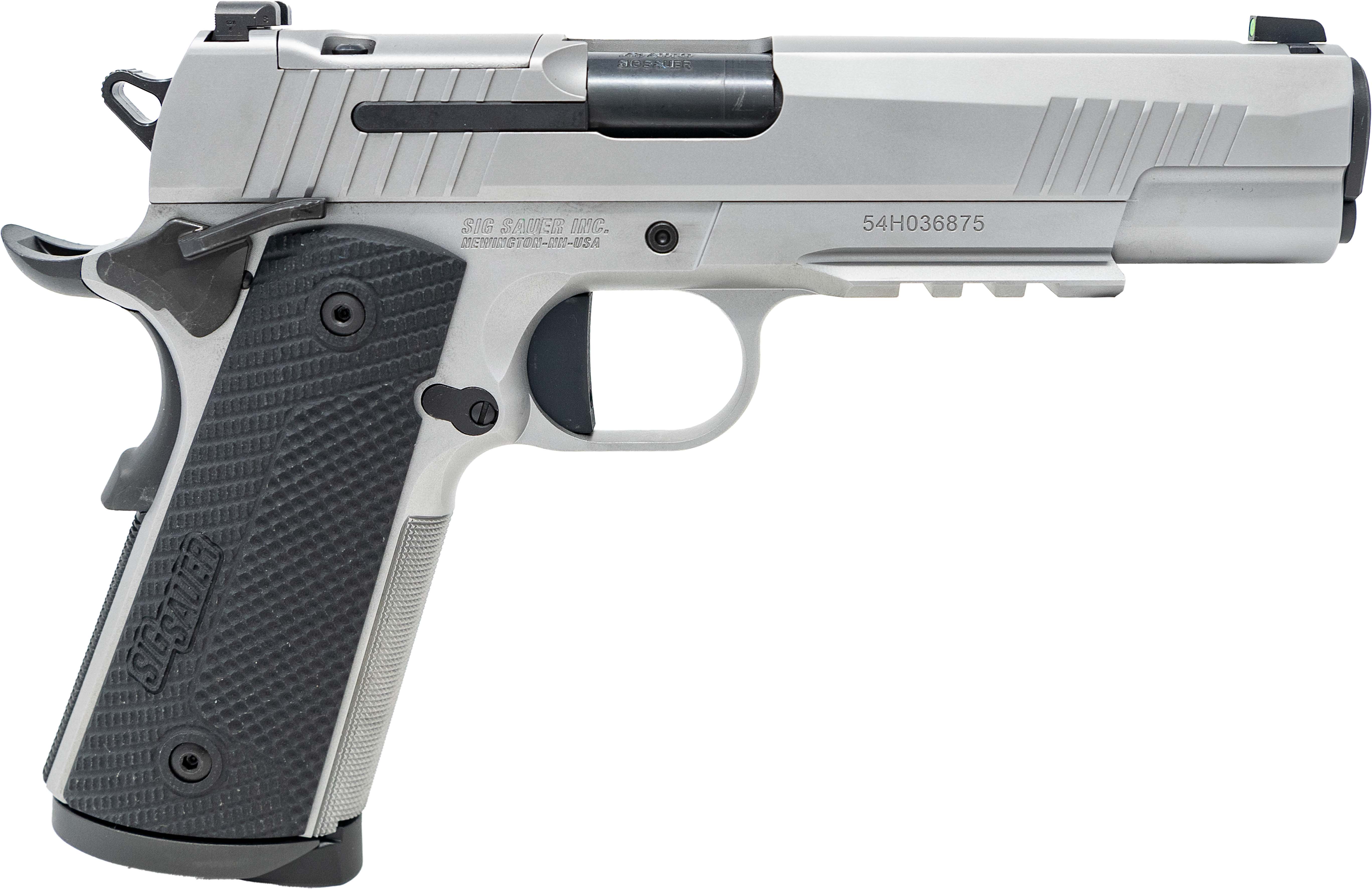 Sig Sauer XCarry Stainless Handgun .45 Auto 8rd Magazines(2) 4.5" Barrel Optic Ready SAO