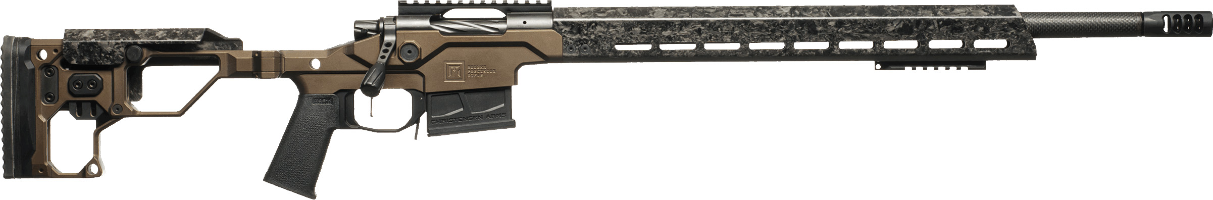 CHRISTENSEN MPR 22CM 20" CF BLK/DESERT BROWN M-LOK (SO)