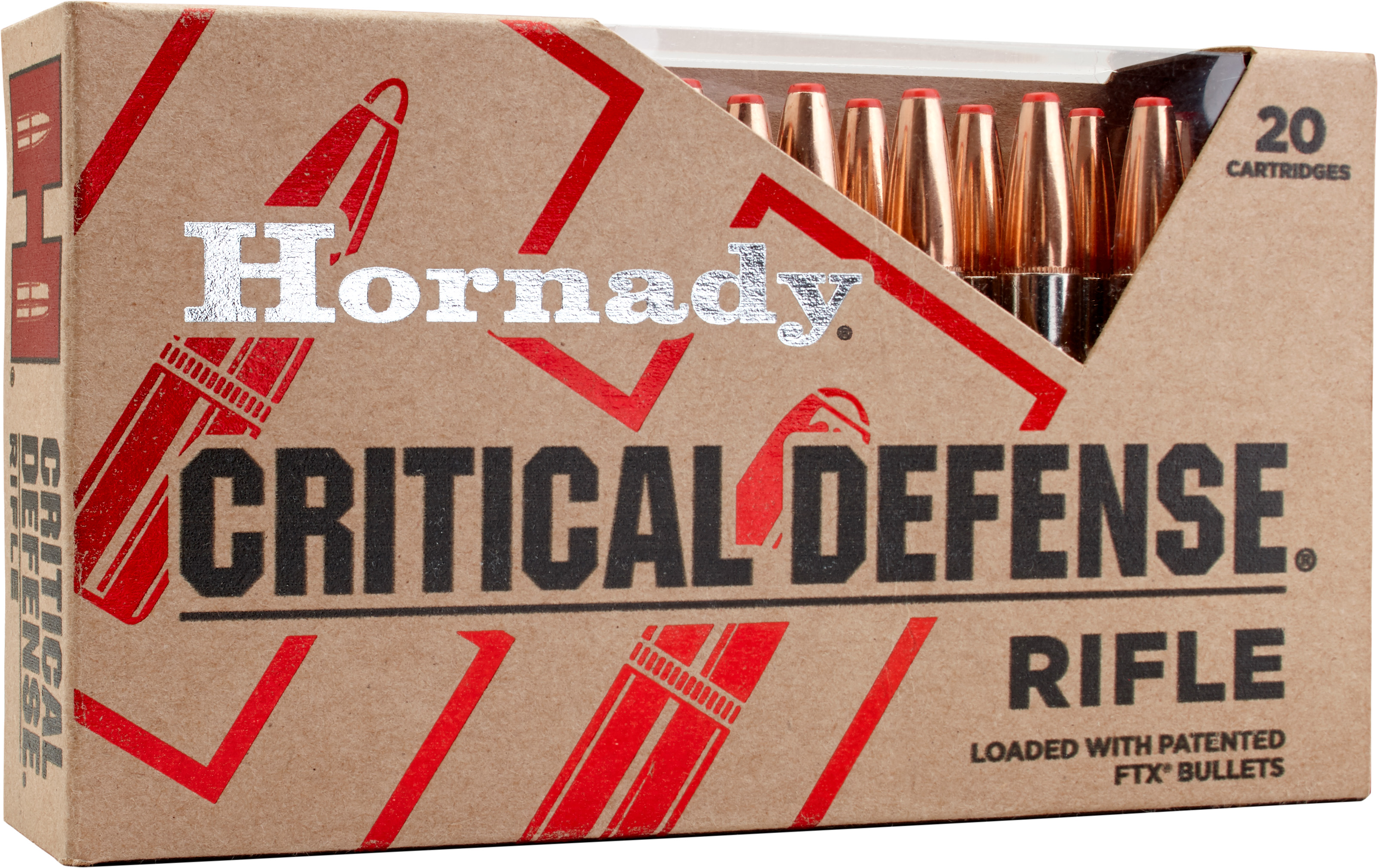Hornady Critical Defense Rifle Ammunition .308 Win 155 gr FTX 20/ct
