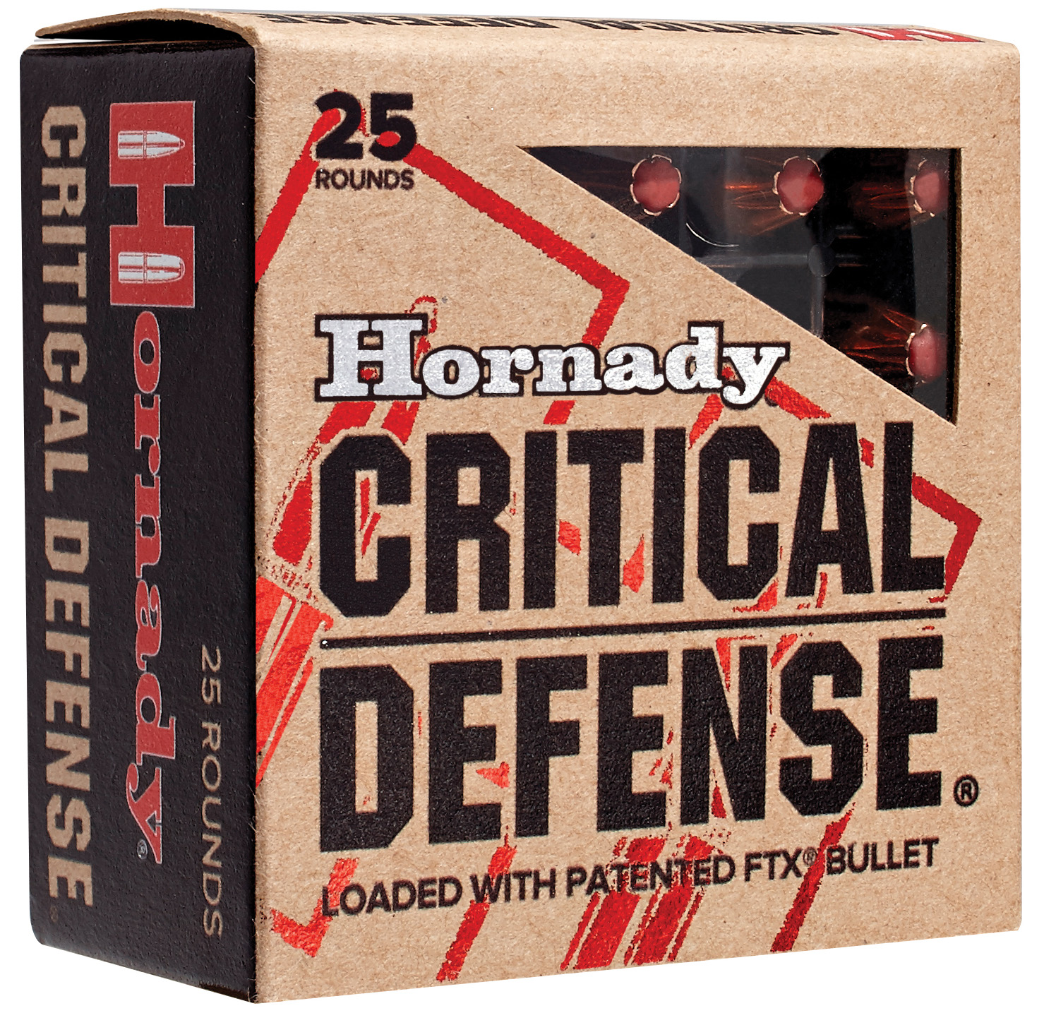 Hornady 90080 Critical Defense  380ACP 90gr Hornady Flex Tip eXpanding 25 Per Box/10 Case