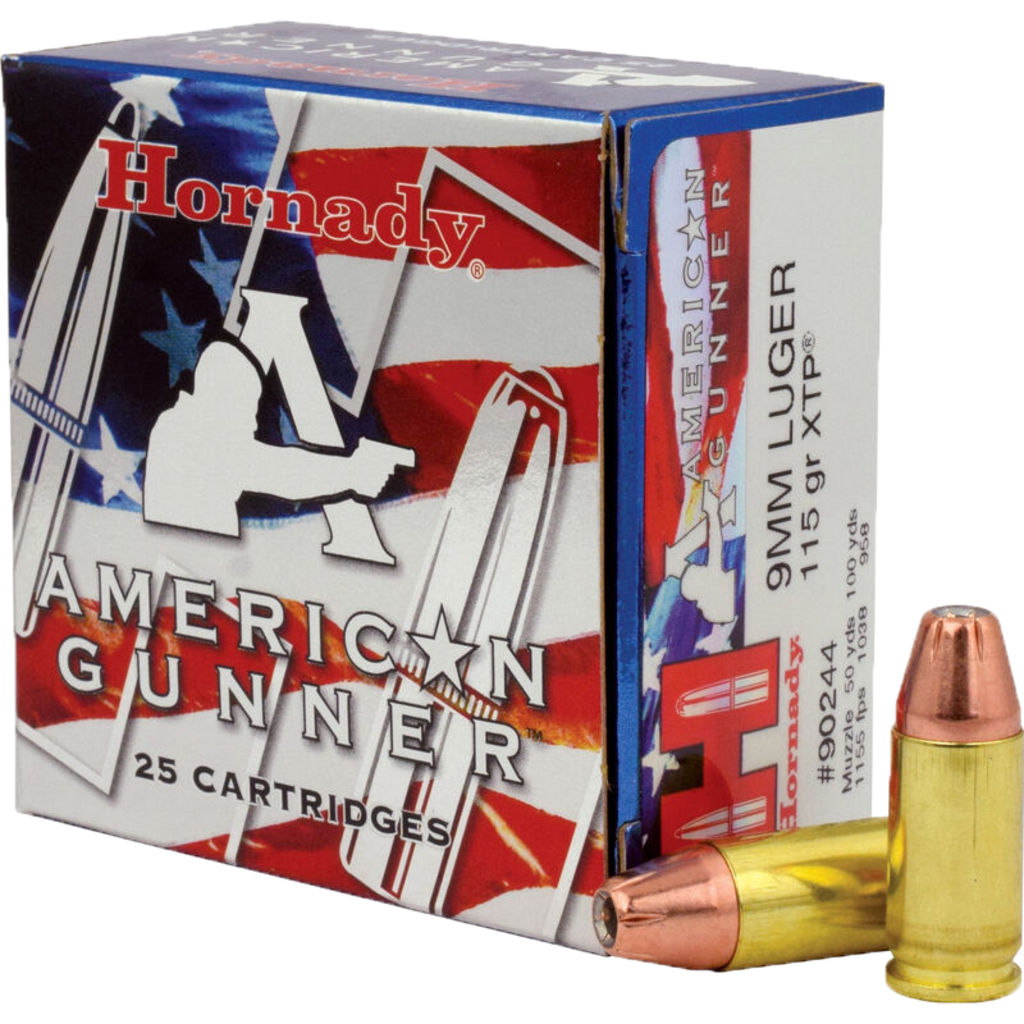 Hornady HRN 9MM 115GR AG XTP 25RD 9MM LUGER (9X19,9MM PARABE view 2