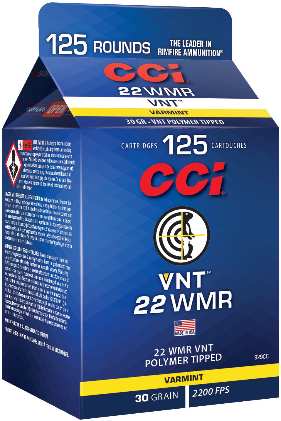CCI Ammunition CCI 22M 30GR VNT 125RD 22 WMR - Purple Mounta view 4
