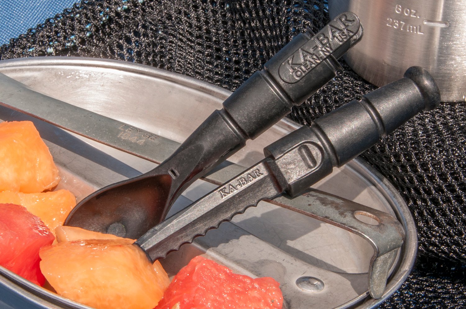 KA-BAR KBA SPORK/KNIFE - Purple Mountain Armory view 3