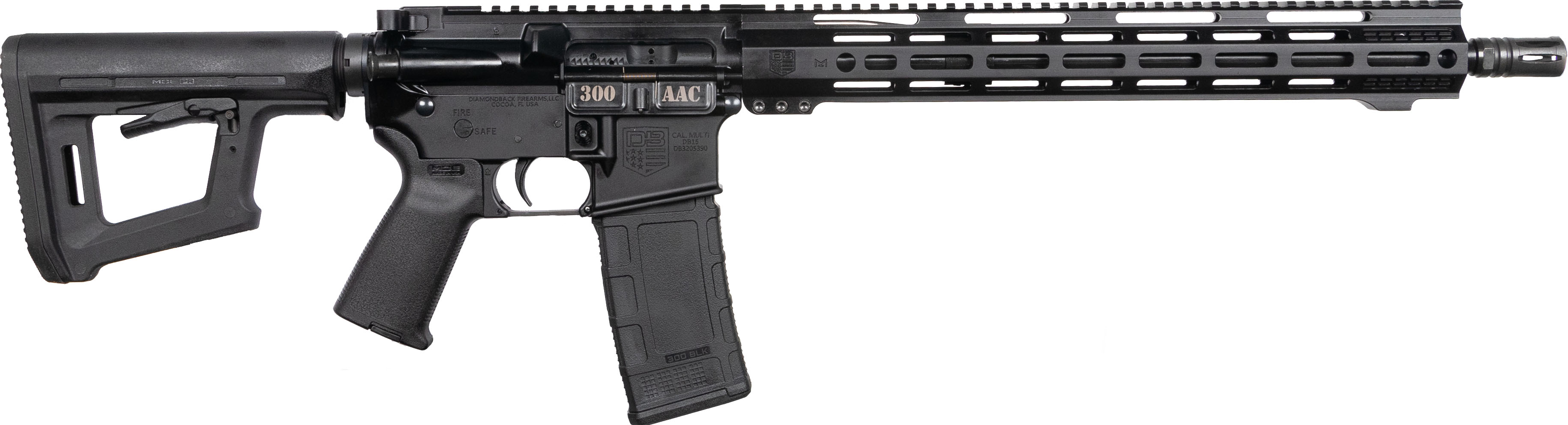 Diamondback Firearms Carbon DB15 Rifle 300 AAC Blackout - Al view 2