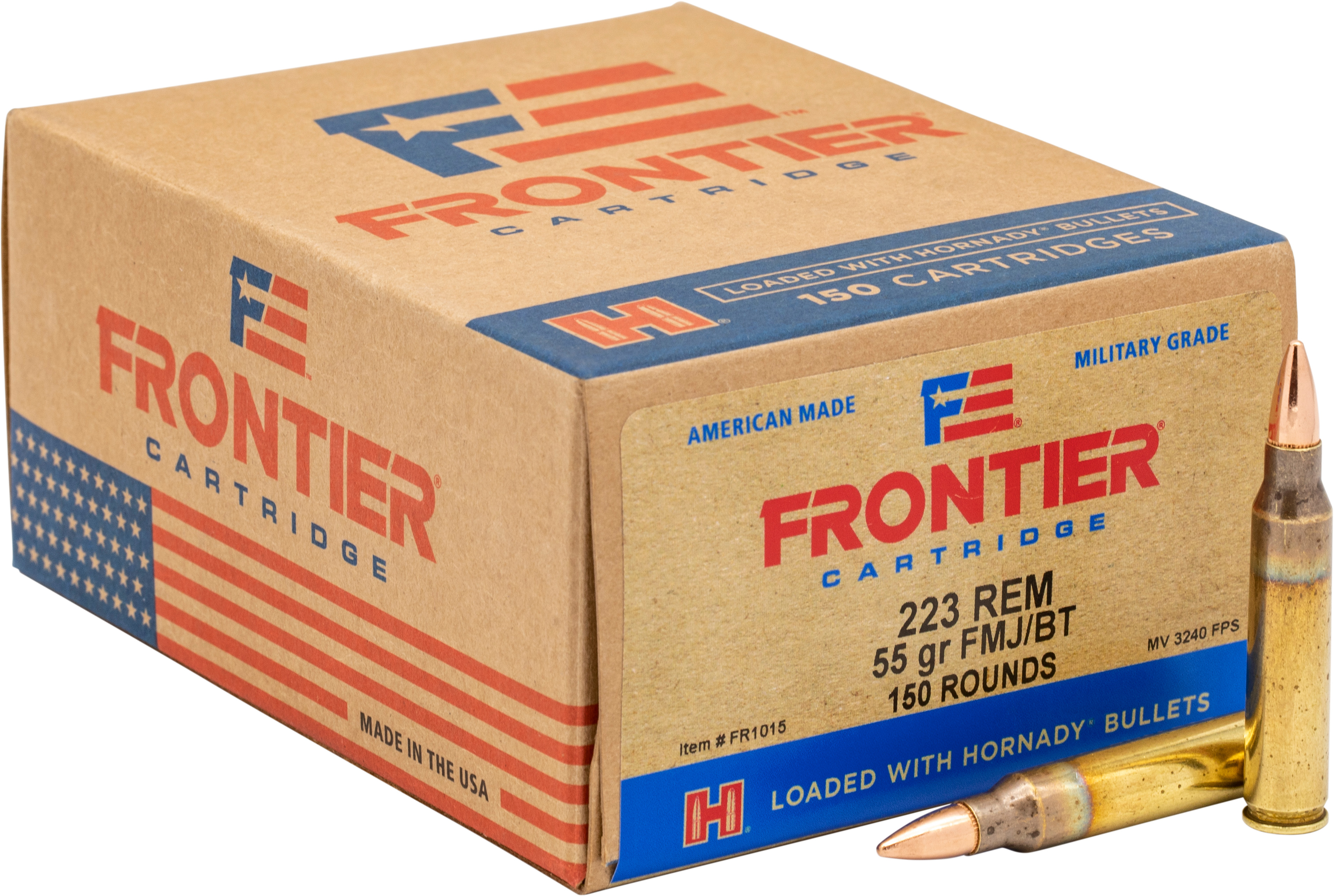 Hornady HRN 223 55GR FRONT FMJ 150RD 223 Rem - Purple Mounta view 3
