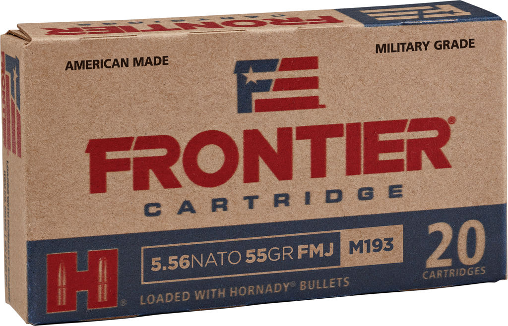 Hornady HRN 5.56 55GR FRONT M193 20RD 5.56 NATO - Purple Mou view 2