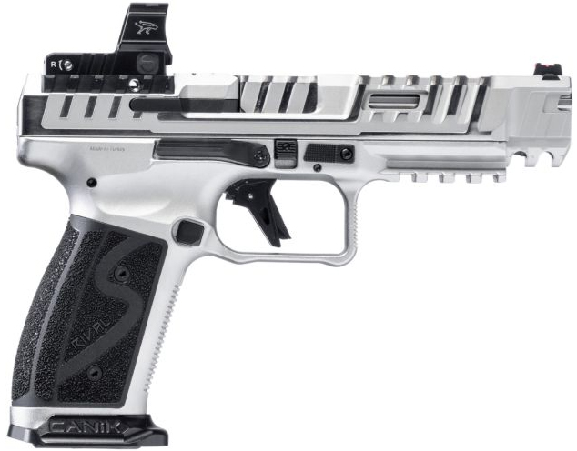 CANIK SFx Rival-S Chrome 9mm Handgun - 5" Barrel view 3