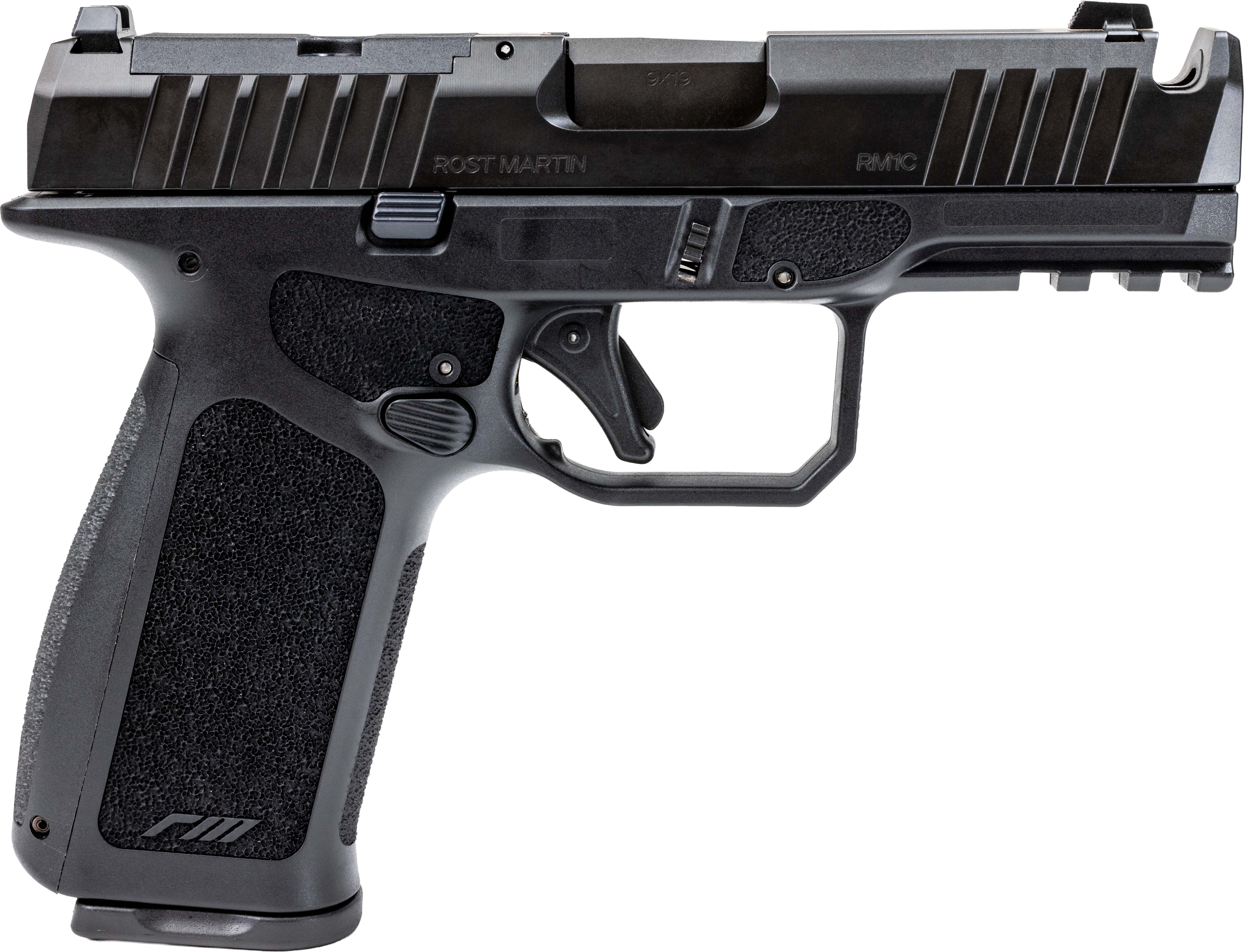 Rost Martin RM1CX OR Handgun 9mm Luger 10rd Magazine 4" Comp Barrel Black CA Compliant