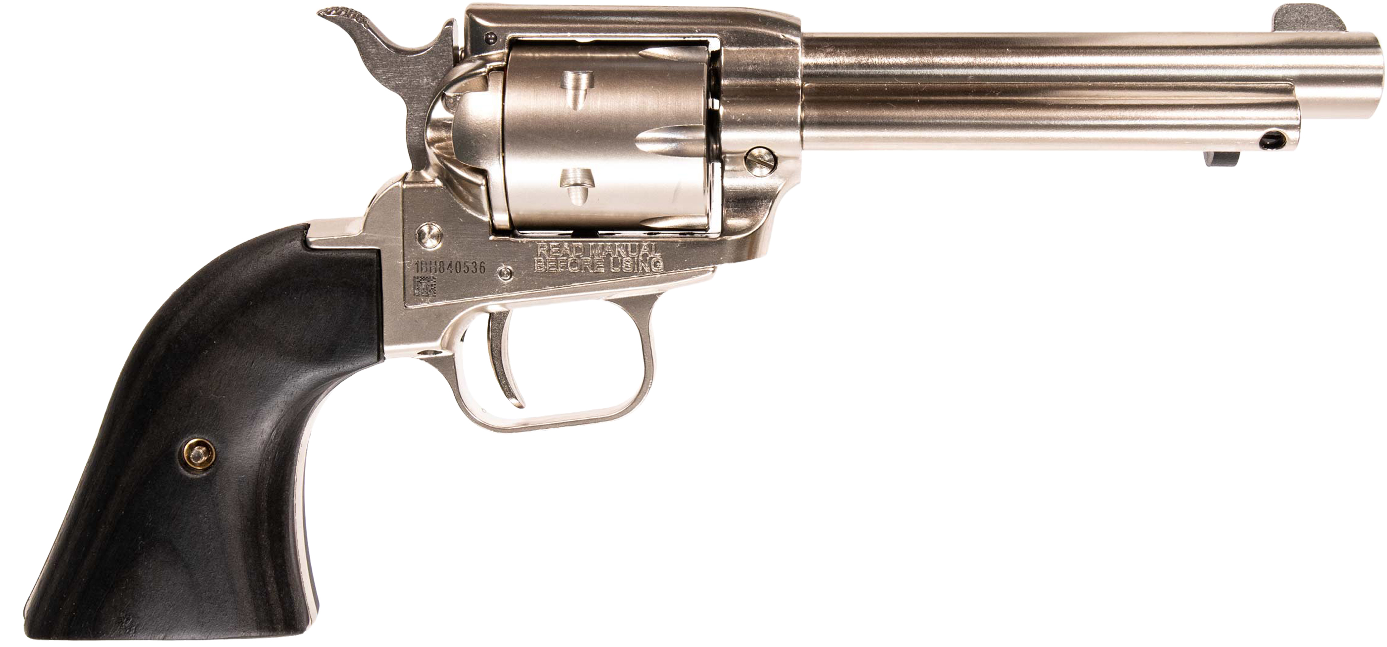 Heritage Rough Rider Handgun .22 LR 6rd Capacity 4.75" Barrel Silver with Black Grips