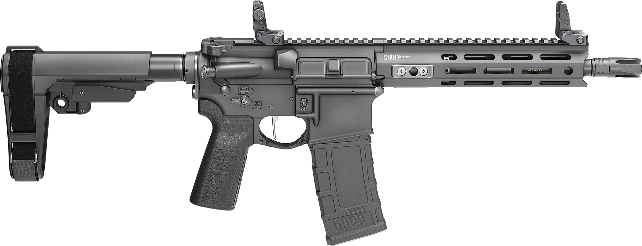 Springfield Armory USA Saint 300 AAC BLACKOUT - Purple Mount view 3