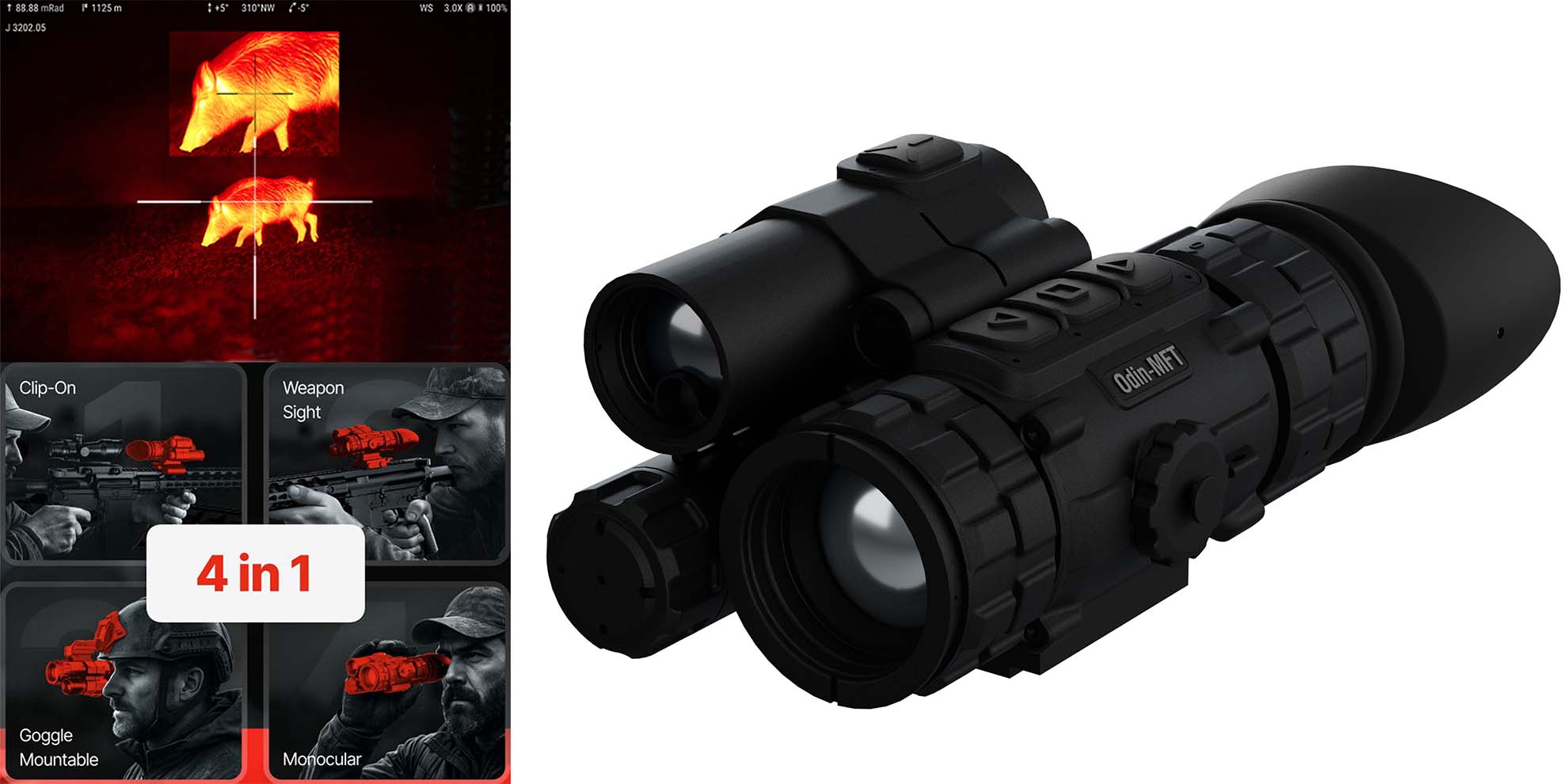 ATN ODIN 6 MFT LRF - Circle Square Firearms view 2