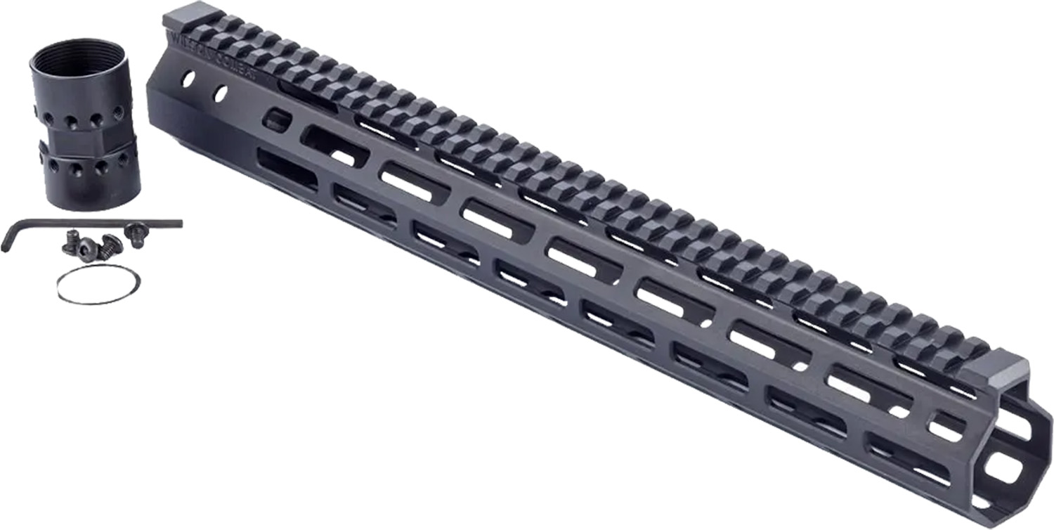Wilson Combat TRMLOK15 M-LOK Rail AR-15 Black Hardcoat Anodized 6005A-T5 Aluminum 15" M-LOK
