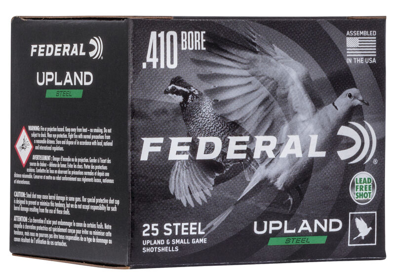 Federal USH4106 Upland Field & Range 410Gauge 3" 3/8oz 6Shot 25 Per Box/10 Case