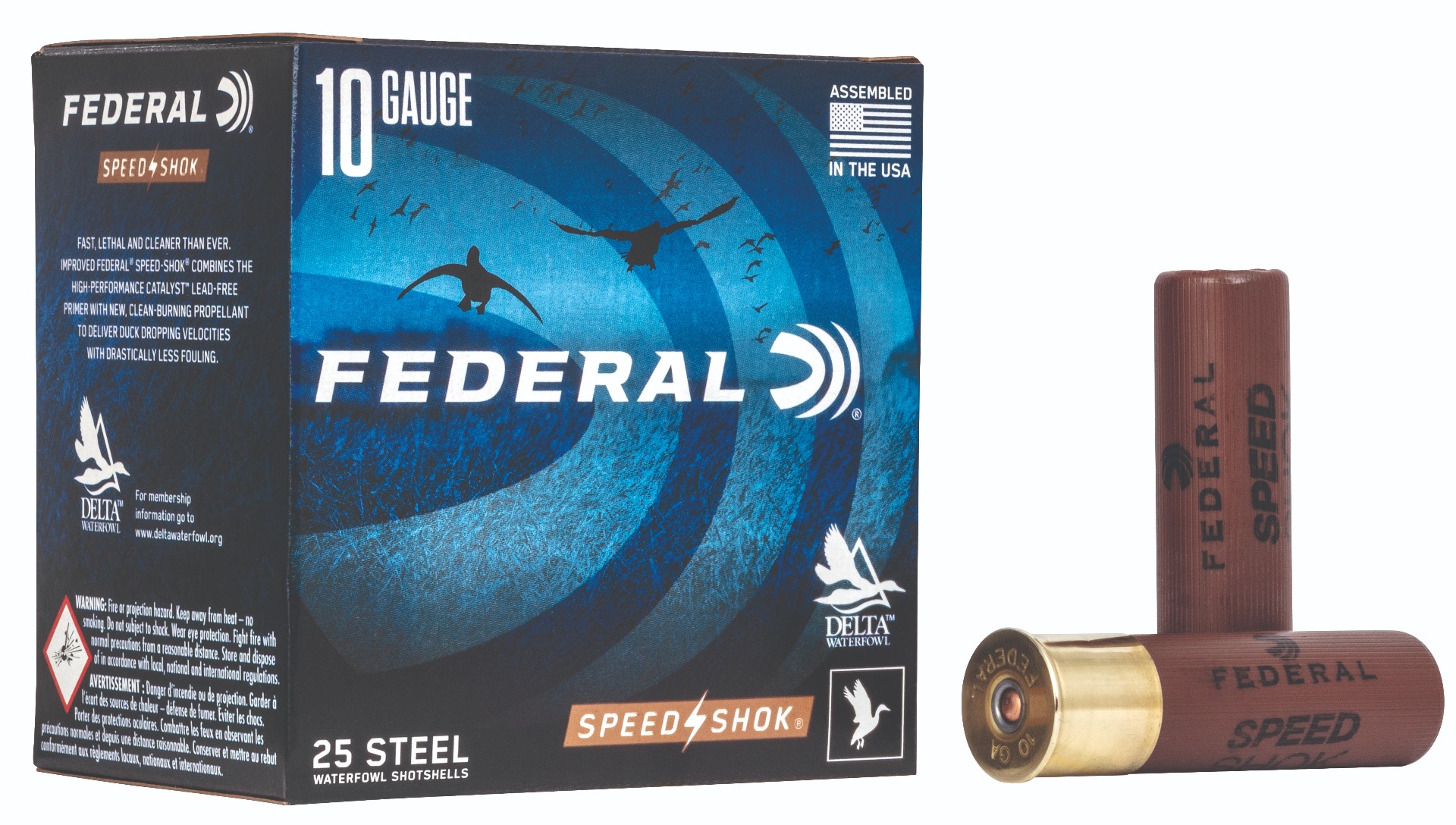 Federal WF107BB Speed-Shok 10Gauge 3.50" 1 1/2oz BBShot 25 Per Box/10 Case