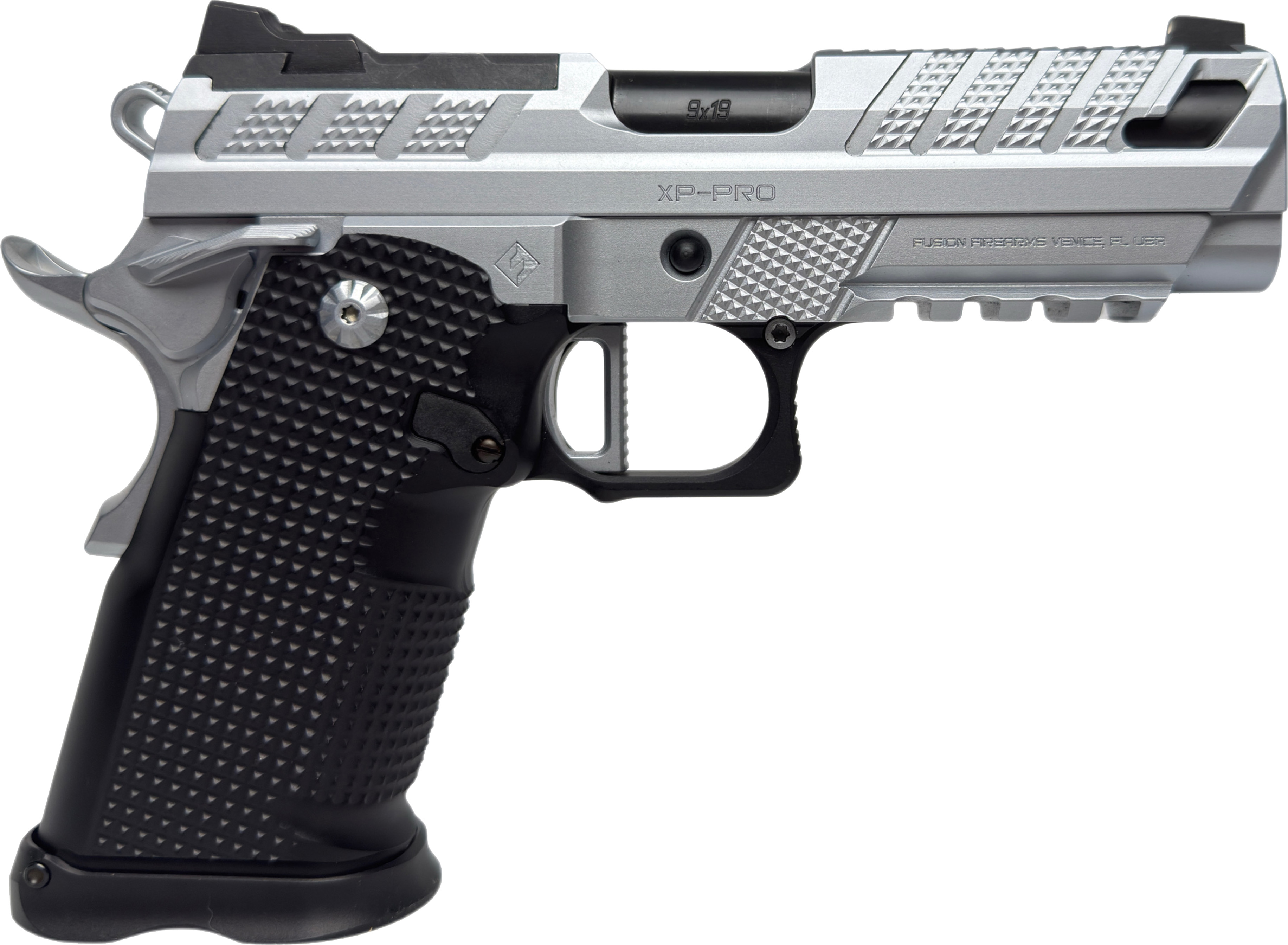 Fusion XP Pro V2 Handgun 9mm Luger 17rd Magazines (2) 4" Barrel Chrome