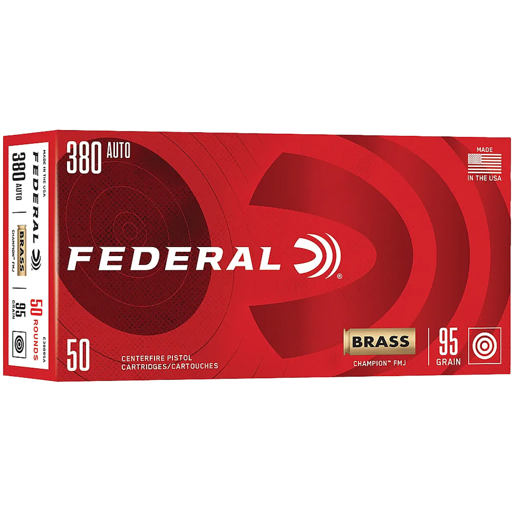 Federal C38130A Champion 38Special 130gr Full Metal Jacket 50 Per Box/20 Case
