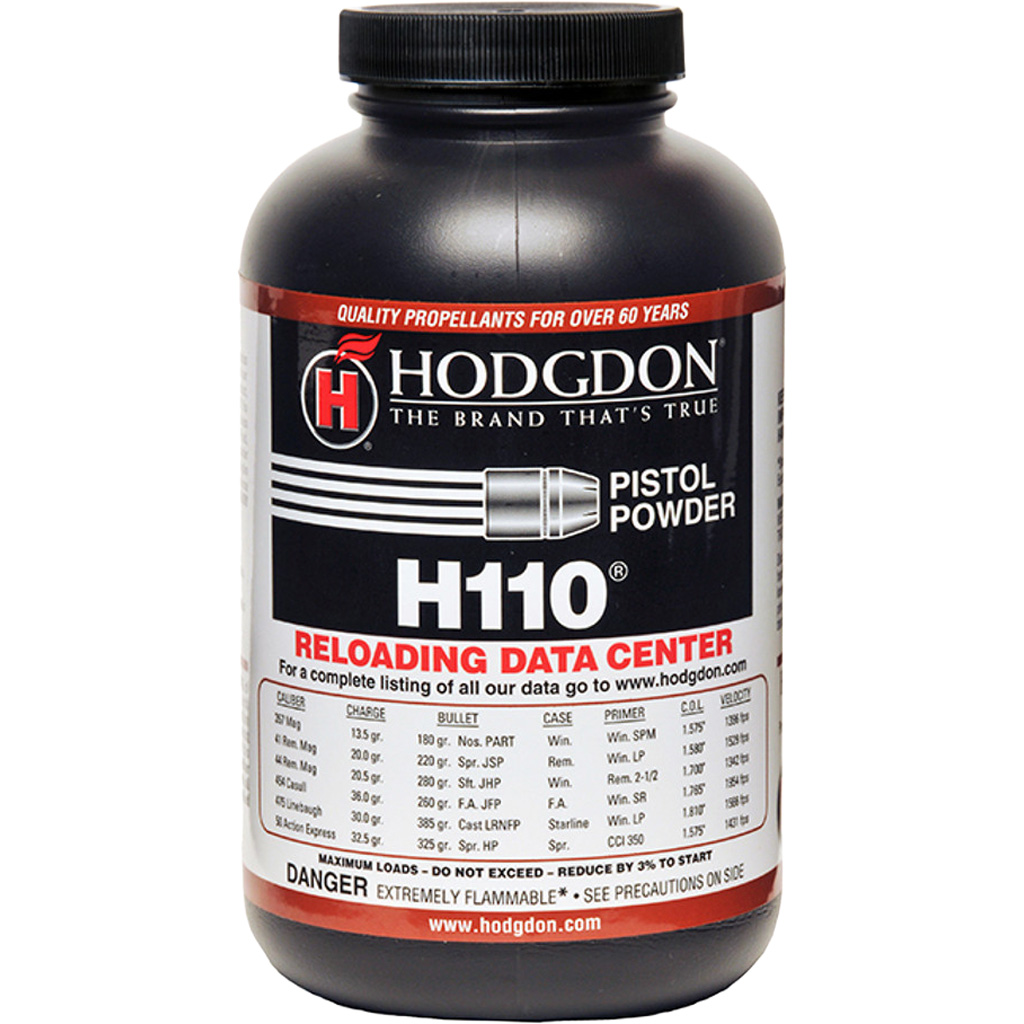 Hodgdon 1101 Spherical H110 Smokeless Pistol/Shotgun Multi-Caliber 1 lb