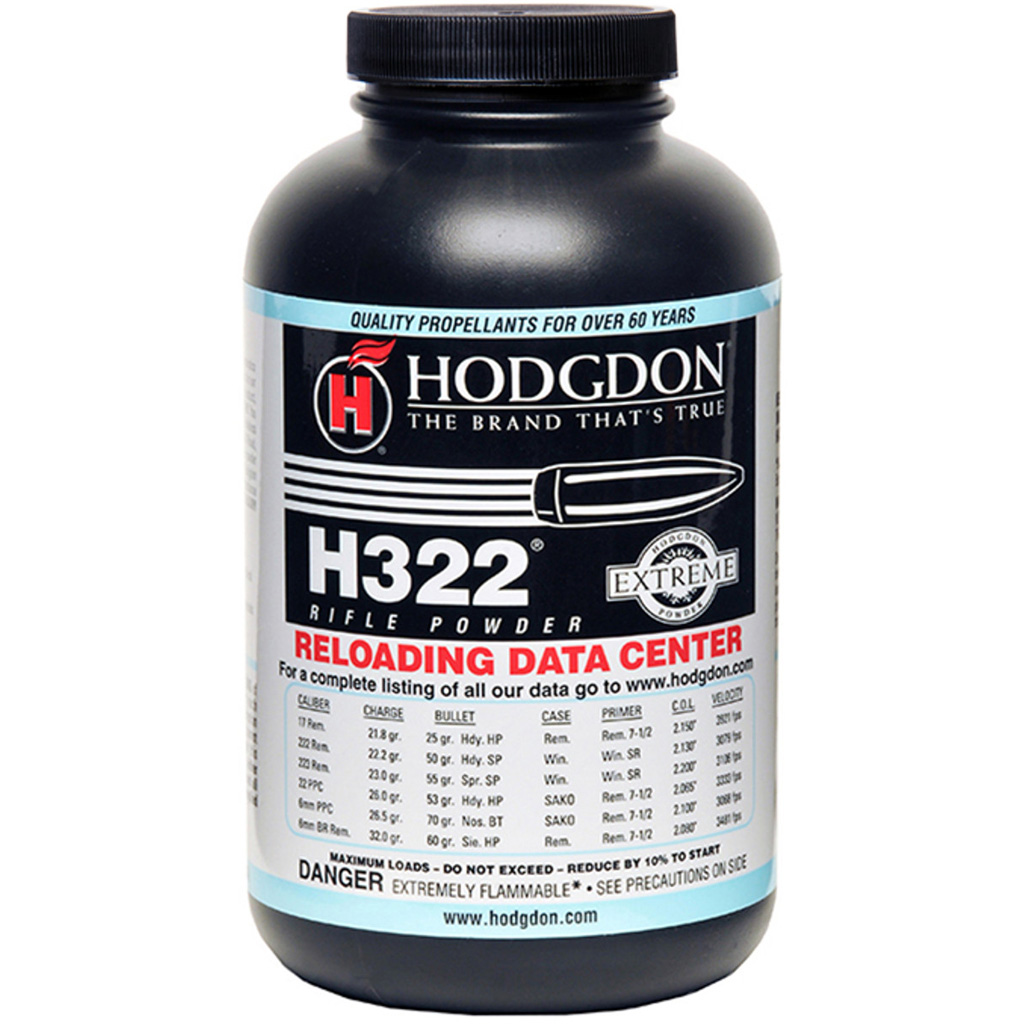 Hodgdon 3221 Extreme H322 Rifle Powder Multi-Caliber 1 lb