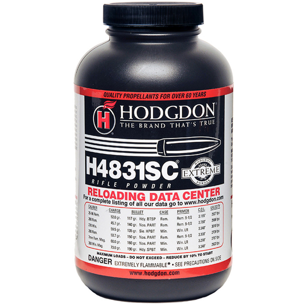 Hodgdon 48311S Extreme H4831SC Rifle Powder Multi-Caliber 1 lb