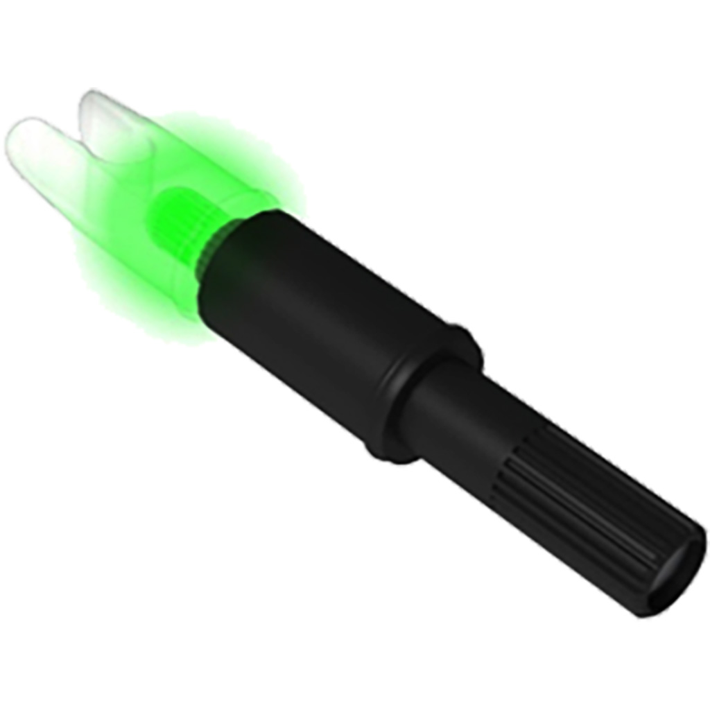 NAP NAPILLNXGR3PK Thunderglo Illuminated Nock Crossbow Green Half Moon/ 3 Pack