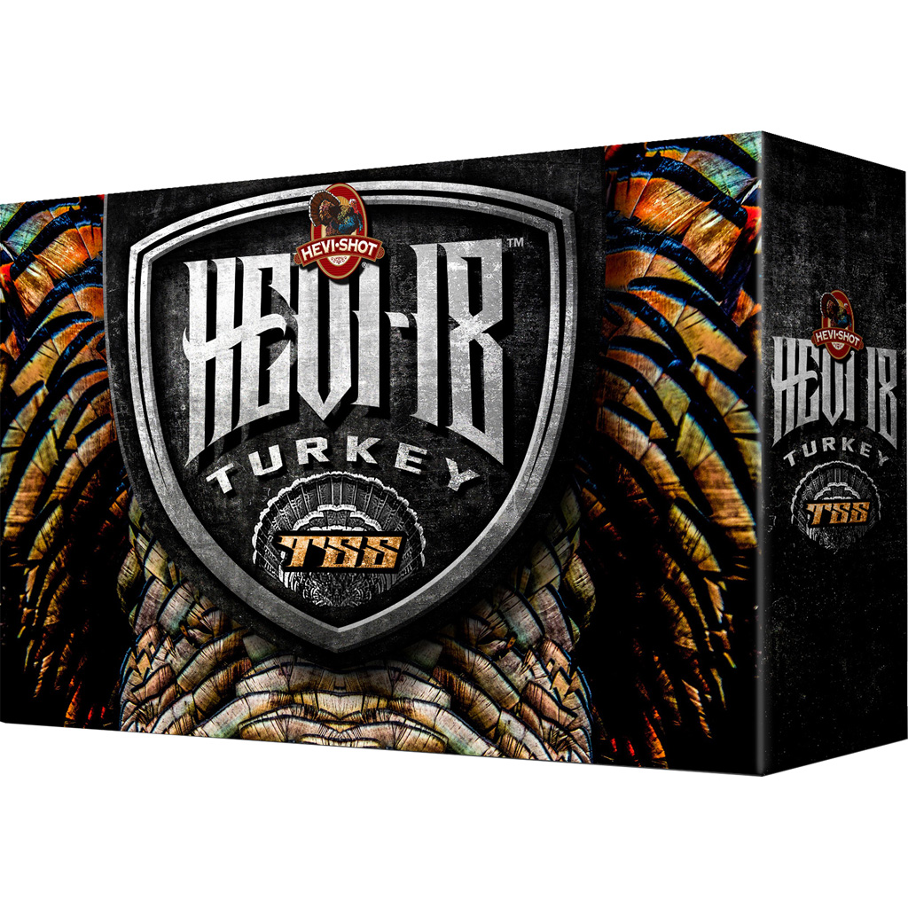 HEVI-Shot HS4509 HEVI-18 TSS Turkey 12Gauge 3.50" 2 1/4oz Tungsten 9Shot 5 Per Box/10 Case