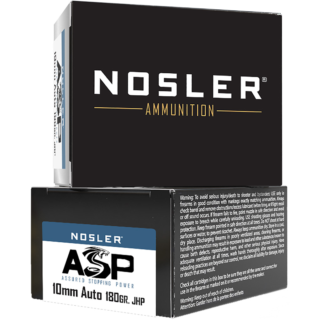 Nosler NOS 10MM 180GR ASP JHP 20RD 10MM - Purple Mountain Ar view 2