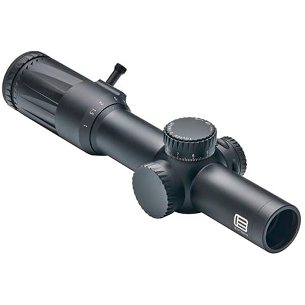 Eotech VDU110FFLE5 Vudu FFP Black Hardcoat Anodized 1-10x 28mm 34mm Tube Illuminated Red LE-5 MRAD Reticle Features Throw Lever