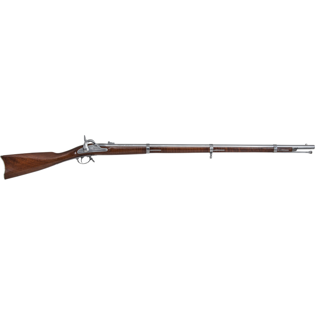 Traditions R186100 1861 Springfield 58 Cal Percussion 40" Stainless Round Barrel, Oiled Walnut Stock, Fixed Front Sight, Adjustable Rear Sight
