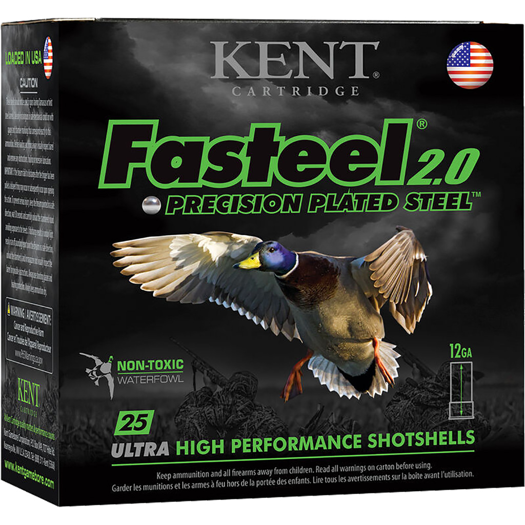 Kent Cartridge K123FS326 Fasteel 2.0 12 Gauge 3" 1 1/8 oz 6 Shot 25 Per Box/ 10 Case