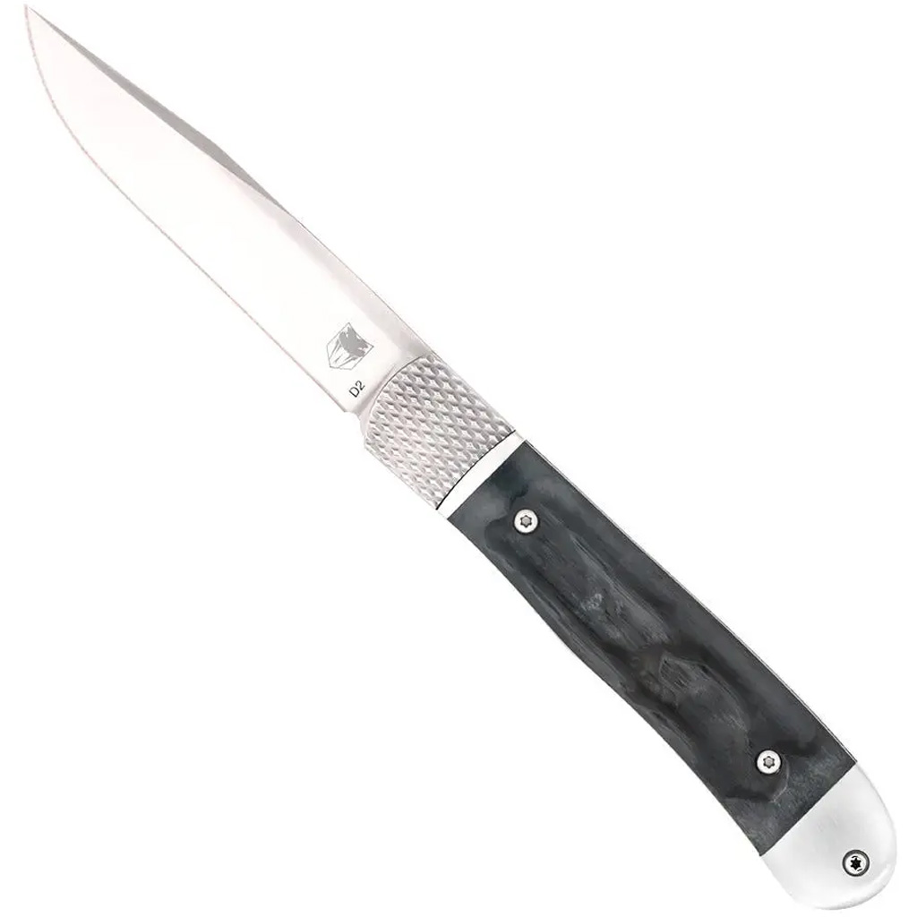 CobraTec Knives CBT TRAPPER HIDDEN RELEASE BLK - Purple Moun view 2