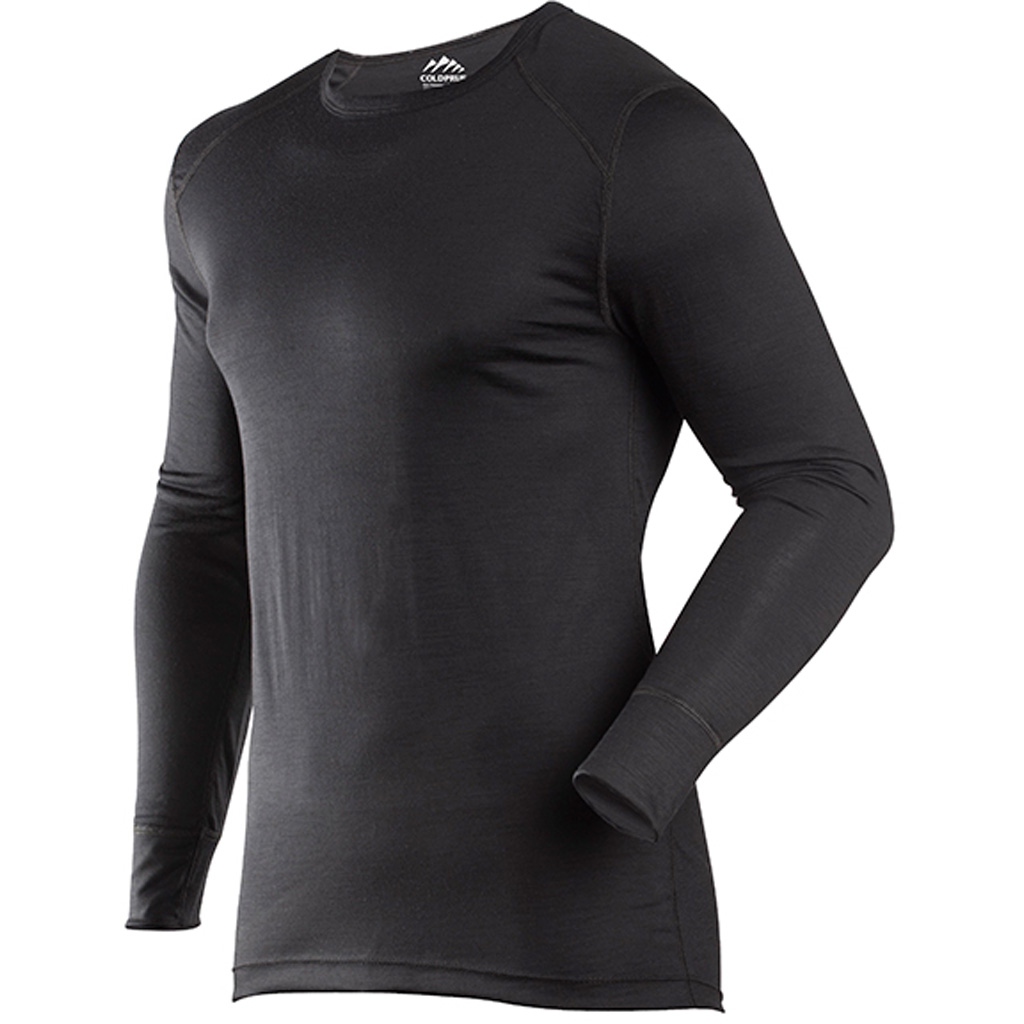 ColdPruf Classic Merino Crew Baselayer Black 2XL
