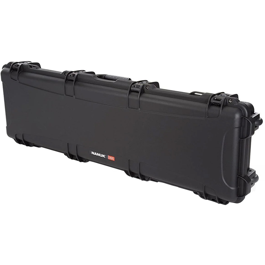Nanuk Long Gun Hard Case w/Foam Black 52 in. Retractable Wheels and Handle