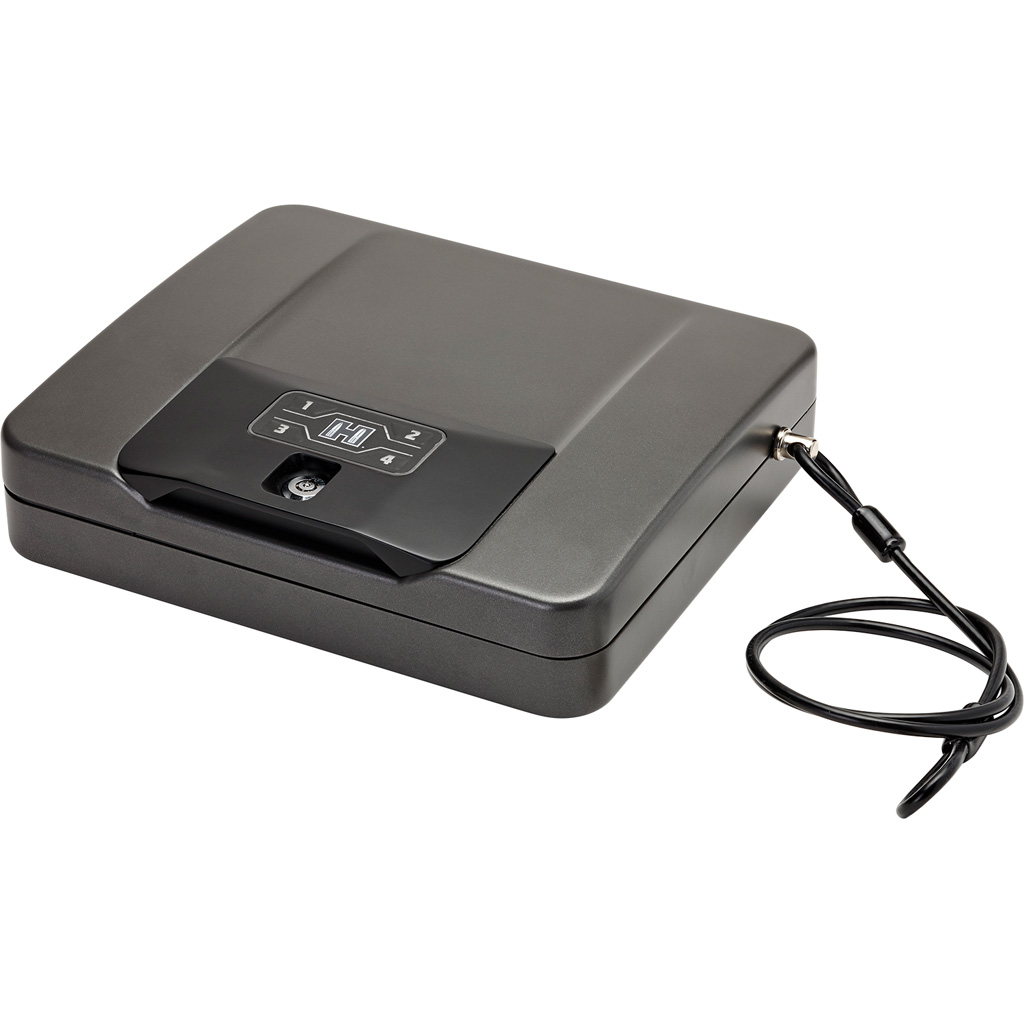 Hornady 98141 Rapid Safe 4800KP RFID Access Code Key Entry Black Steel Holds 1 Handgun 10.50" L x 12" W x 2.90" D