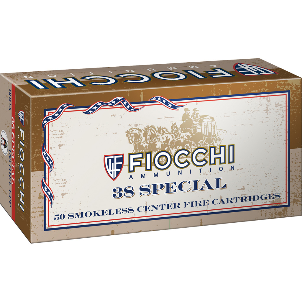 Fiocchi 38CA Cowboy Action 38Special 158gr Lead Flat Point 50 Per Box/10 Case