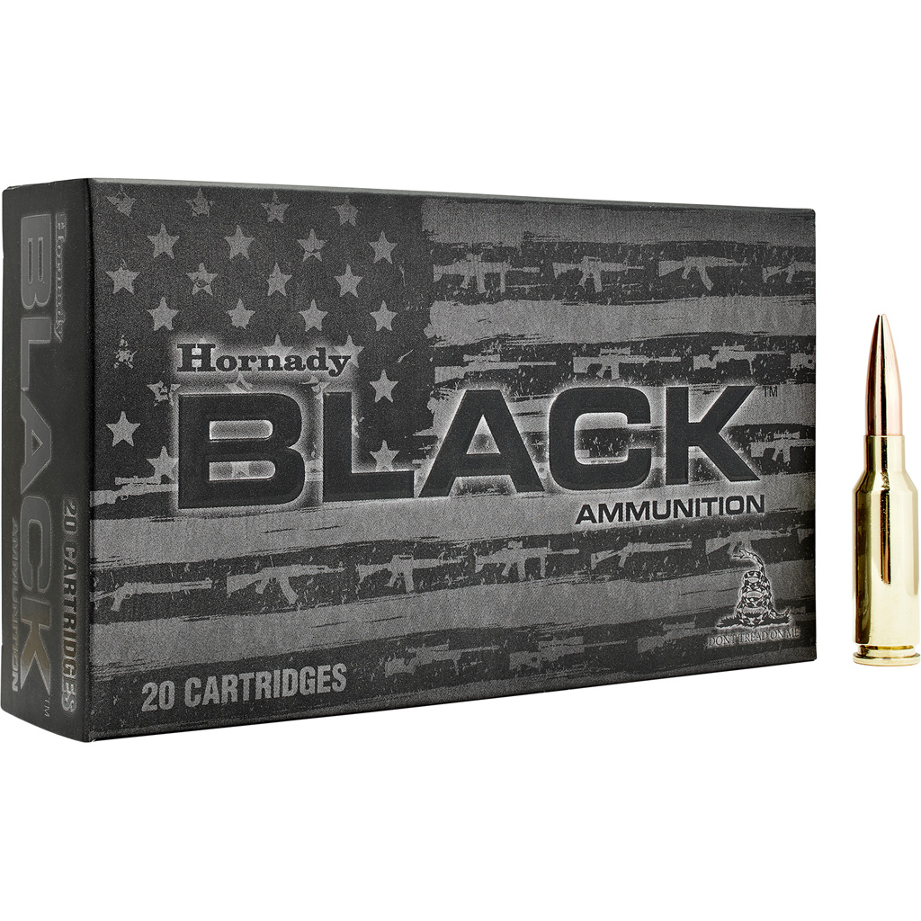 Hornady 81604 Black 6mmARC 105gr Boat Tail Hollow Point 20 Per Box/10 Case
