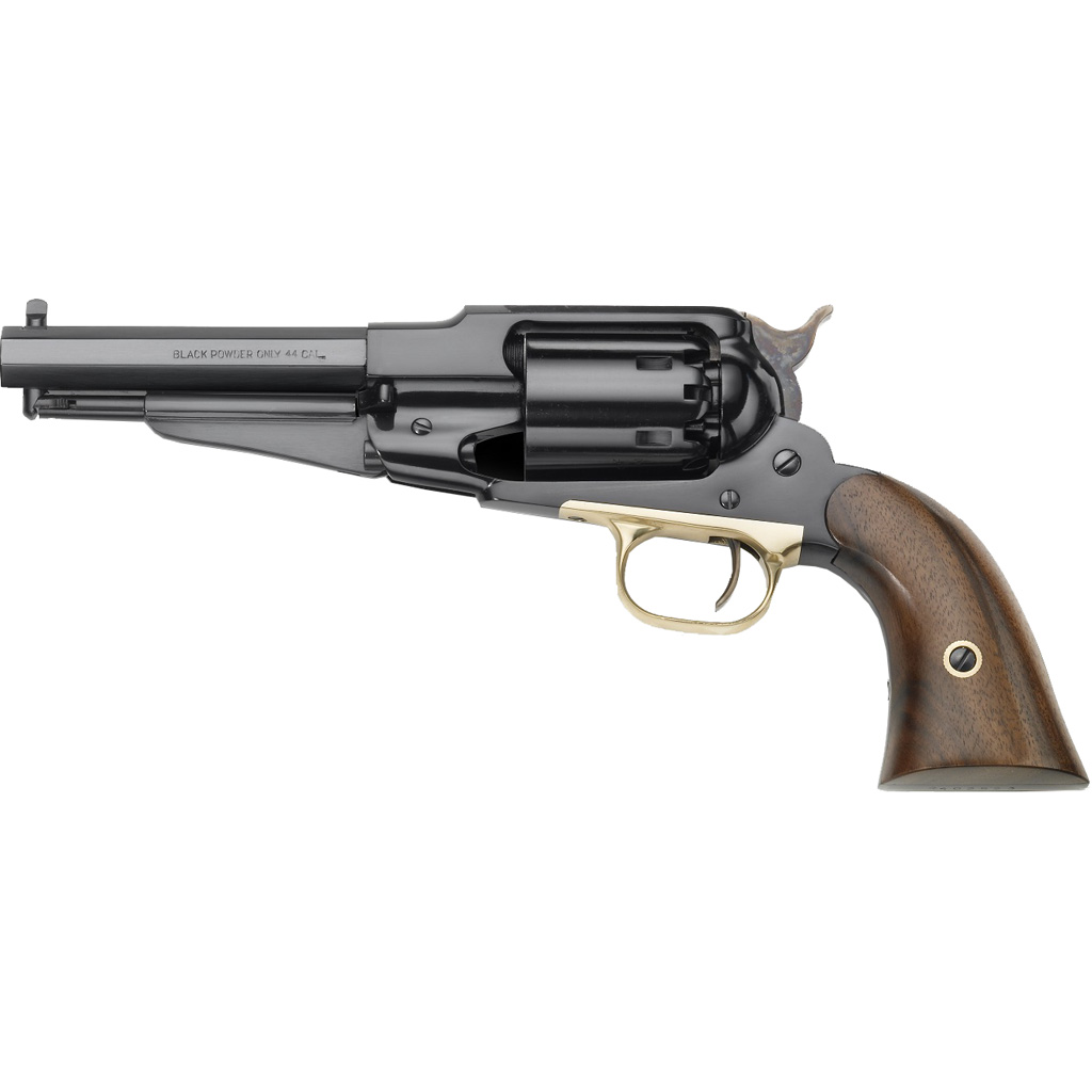 Pietta PF58ST44512 1858 Army Remington Sheriff 44 Cal 5.50" 6rd Blued Frame, Cylinder & Octagon Barrel, Walnut Grip